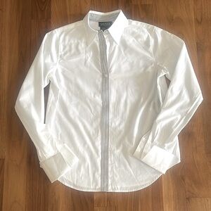 LAUREN Ralph Lauren White Button Down Cotton Oxford Shirt